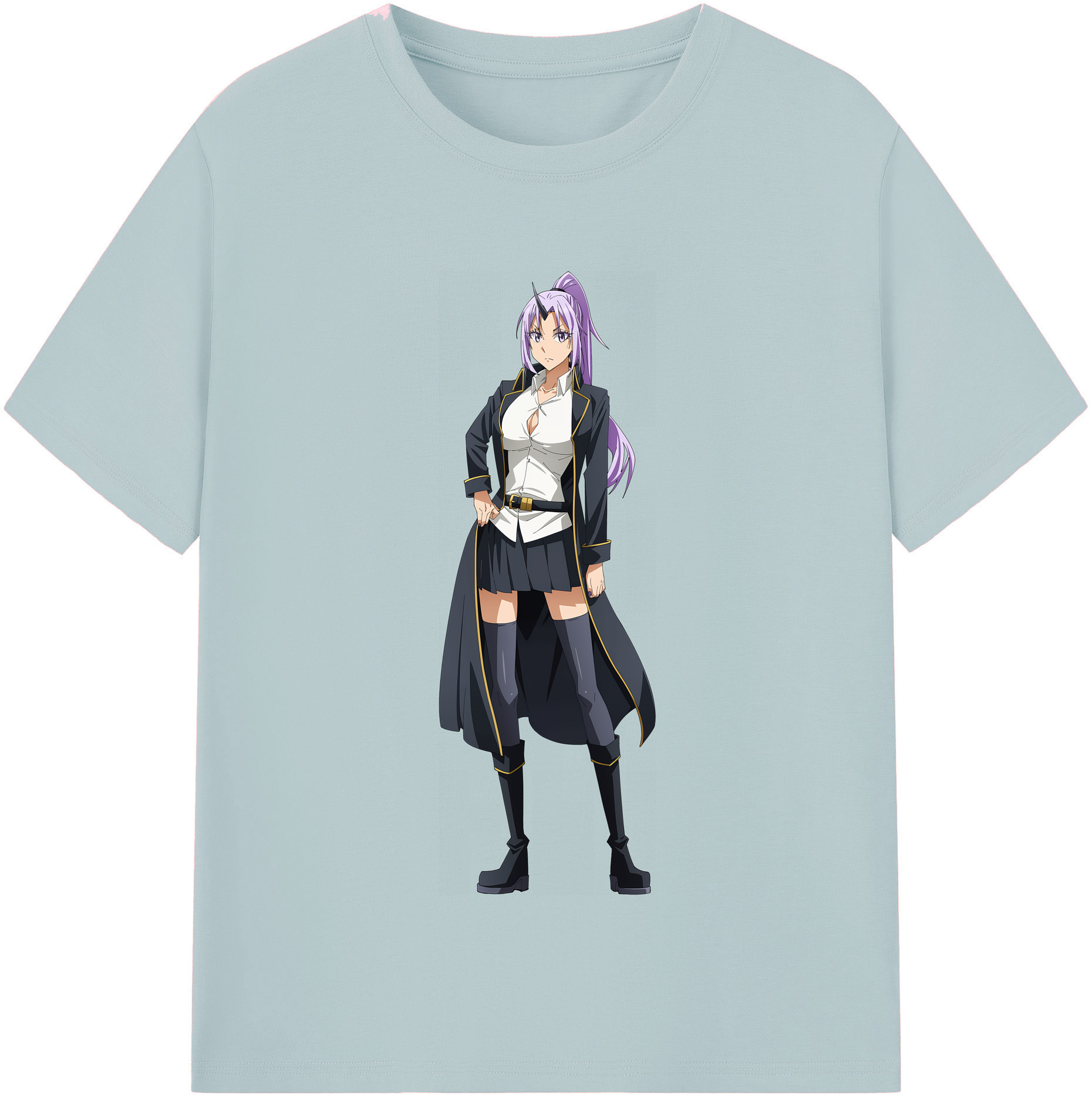 （画像用） 転スラ Regarding Reincarnated to Slime 綿100％半袖Tシャツ（フロントプリント）